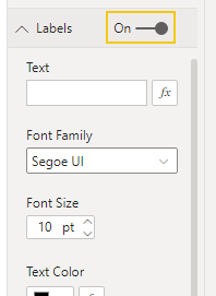 label settings