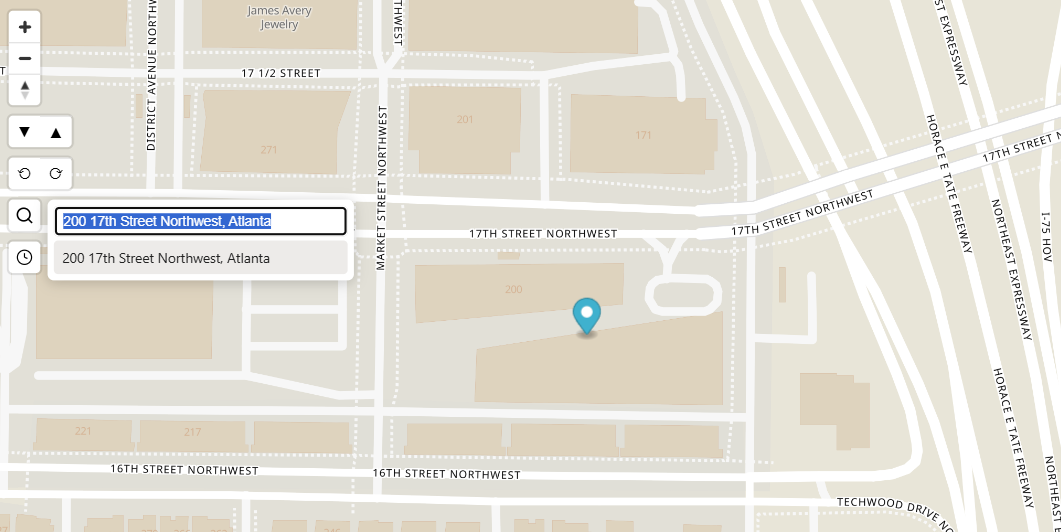 Routing and Geocoding in Icon Map