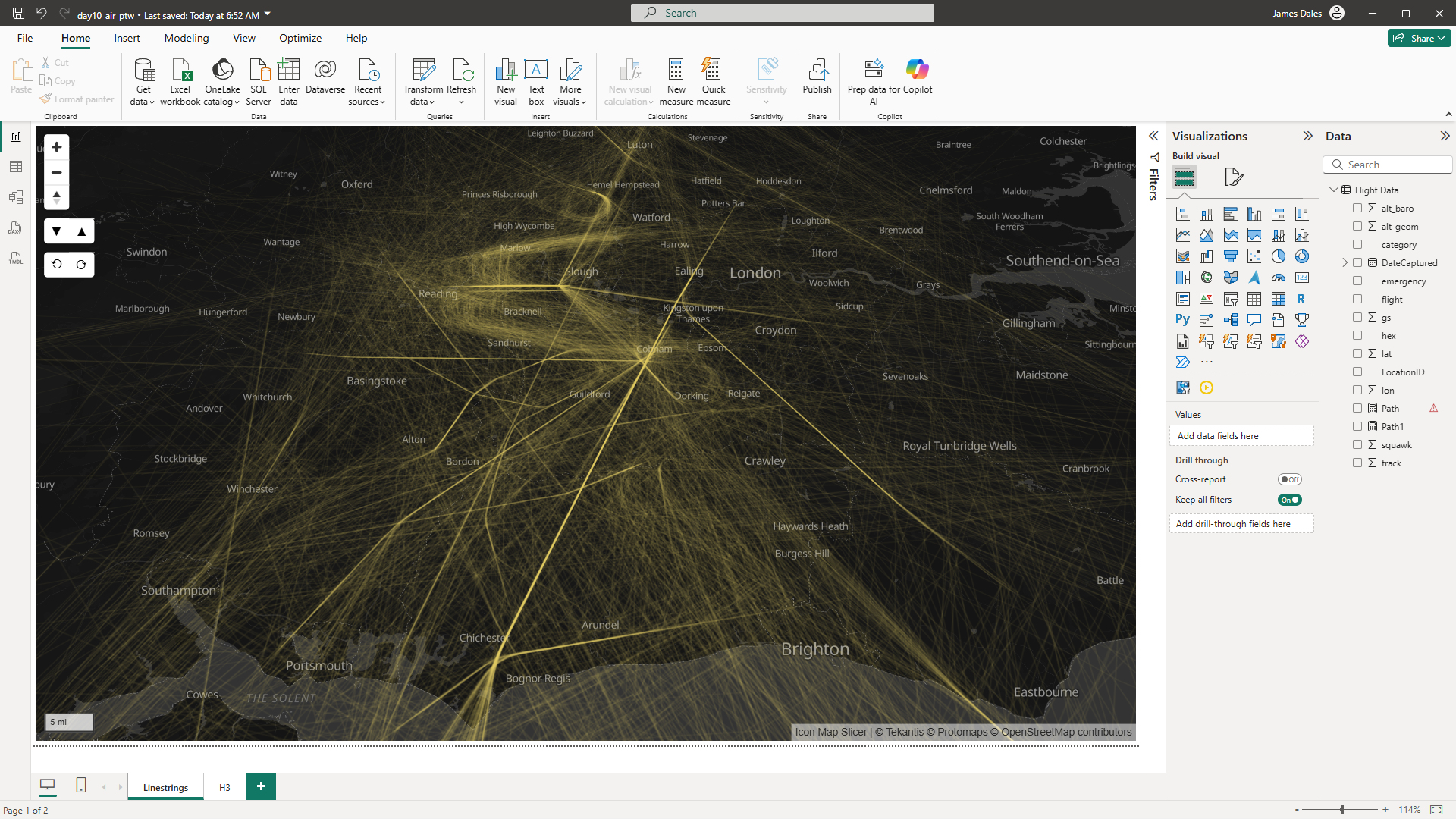 30 Day Map Challenge - Day 10 - Air