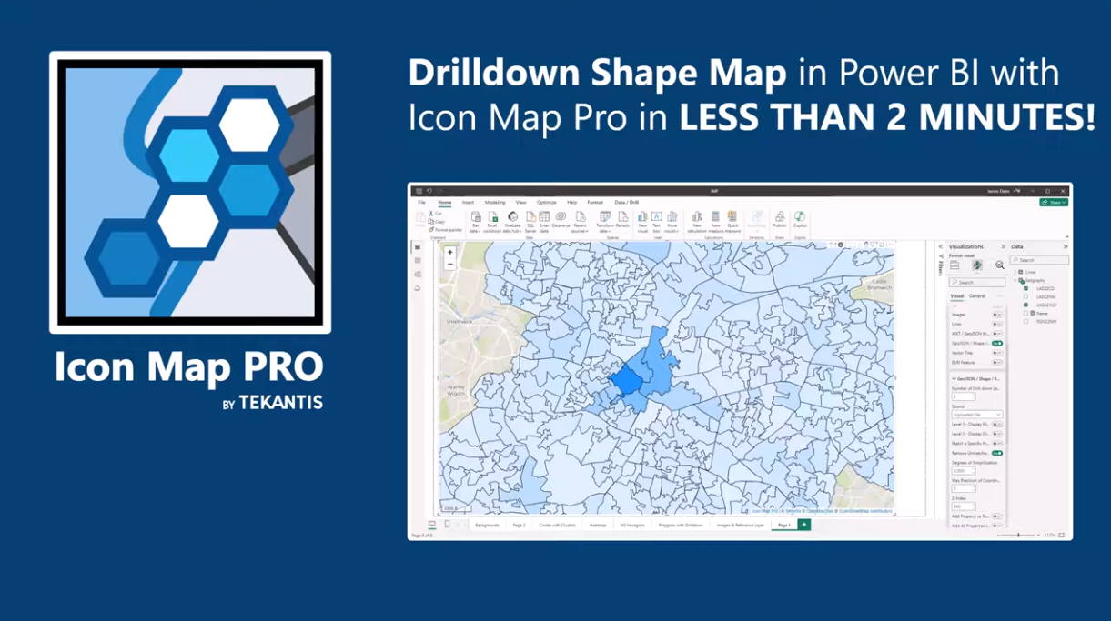 Create a drilldown shapemap in less than 2 minutes!